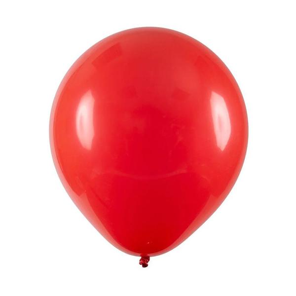 Imagem de Balão de Festa Redondo Liso - Vermelho - 12" 30cm - 24 unidades - Art Latex