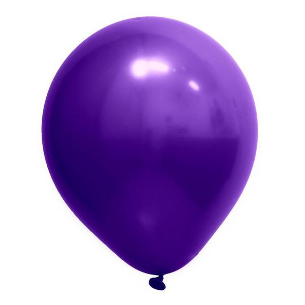 Imagem de Balão de Festa Redondo Profissional Látex Cromado - Roxo - Art-Latex - Rizzo Balões