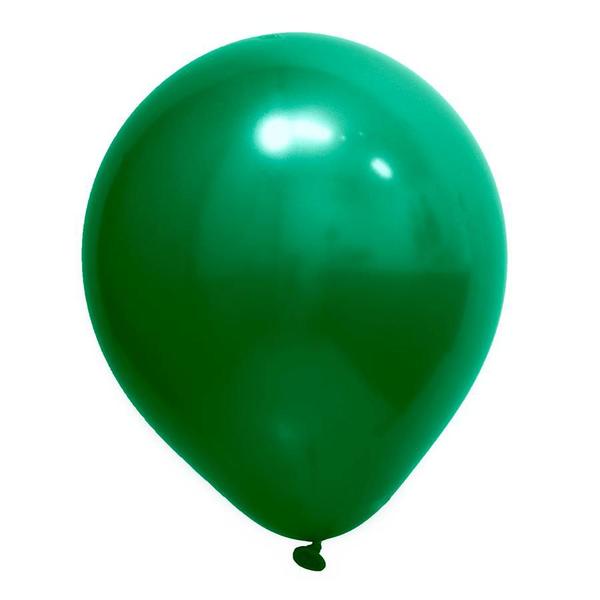 Imagem de Balão de Festa Redondo Profissional Látex Cromado - Verde - Art-Latex - Rizzo Balões