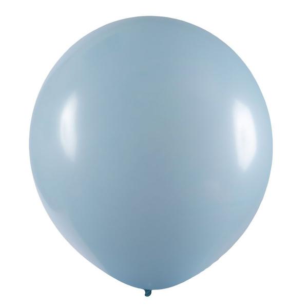 Imagem de Balão de Festa Redondo Profissional Látex Liso 24'' 60cm - Azul Claro - 3 unidades - Art-Latex - Rizzo