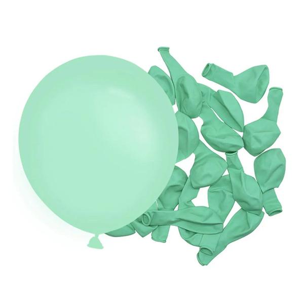 Imagem de Balão de Festa Redondo Verde Água nº5 12cm - 50 Un