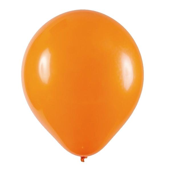 Imagem de Balão de Látex Laranja - 9 Polegadas - 50 Unidades