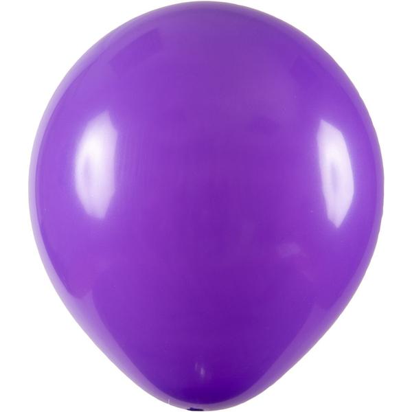 Imagem de Balão de Látex Roxo - 16 Polegadas - 12 Unidades