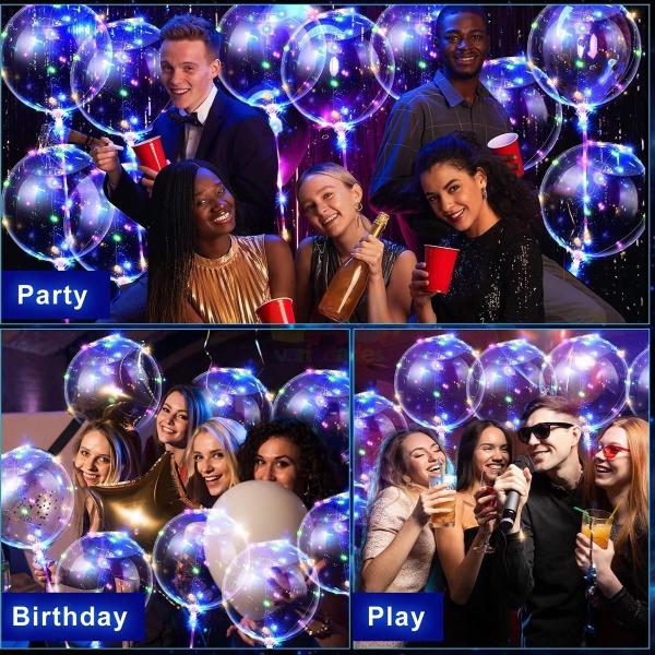 Balão De Led 10 Unidades + Com Pilhas e 24 Polegadas Luz - LAJ VARIEDADES Imagem de Balão De Led 10 Unidades + Com Pilhas e 24 Polegadas Luz