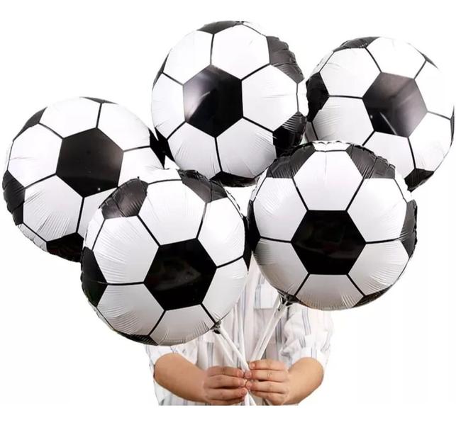 Imagem de Balão Decoração Aniversário Bola De Futebol 45cm Make+