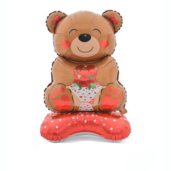 Imagem de Balão Giga Gud Bear Teddy Bear Love 30 polegadas 53x98cm 2 unidades