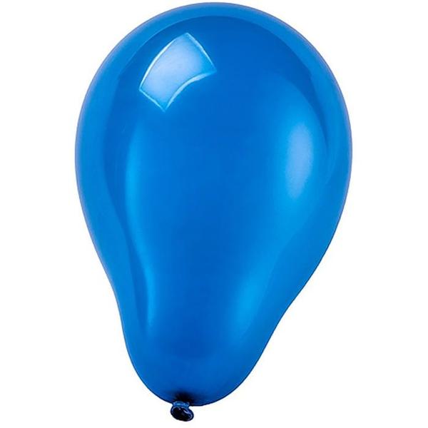 Imagem de Balão Látex Azul Redondo 9 Pol 50un