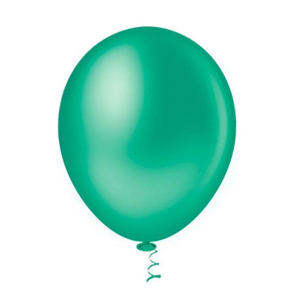 Imagem de Balão Látex Verde Escuro 10 Polegadas - 50 Unidades - Aluá Festas
