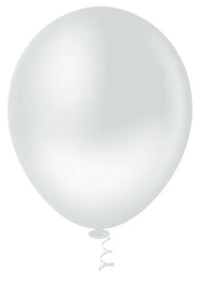 Imagem de BALÃO LISO REDONDO - PIC PIC Nº 08 - BRANCO - Pacote com 50 unidades