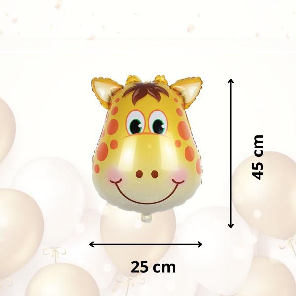 Imagem de Balão Metalizado Cabeça de Girafa - 18 Polegadas