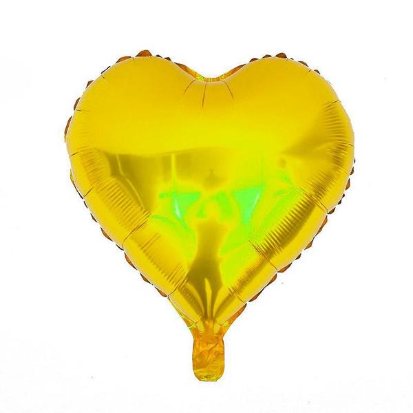 Balão Metalizado Coração Decoração Festa 46cm Dourado - RT Imagem de Balão Metalizado Coração Decoração Festa 46cm Dourado