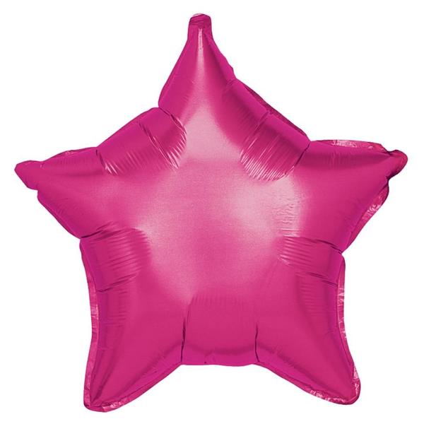 Imagem de Balão Metalizado de Festas Estrela Pink 60 cm para Decoração de Festas Aniversário e Eventos Un