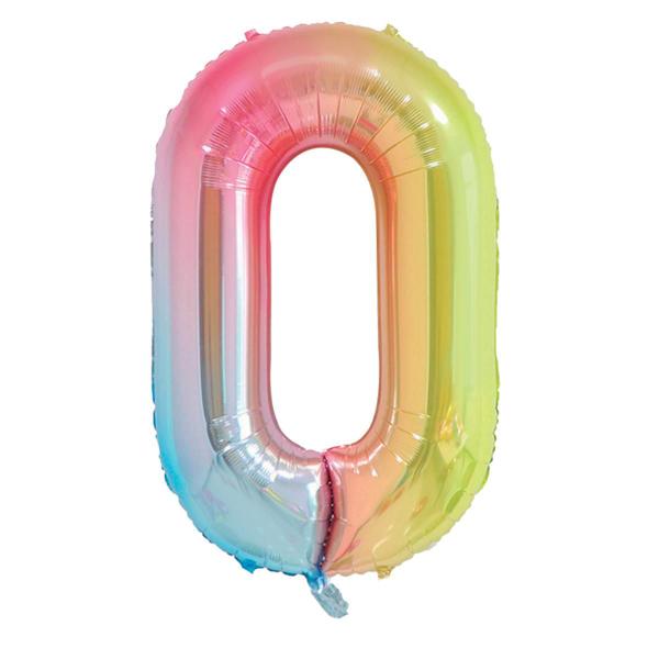 Imagem de Balão Metalizado Degradê Colorido para Aníversário Festa Casamentose Mêsversáio Tamanho 101 cm un