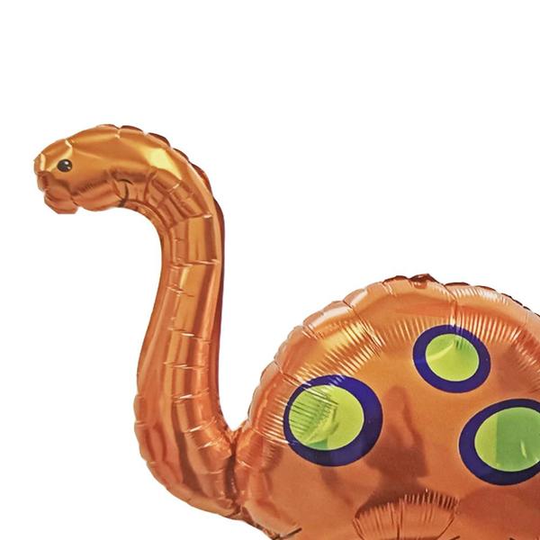 Balão Metalizado Dinossauro Laranja - 80cm - Extra Festas Imagem de Balão Metalizado Dinossauro Laranja - 80cm
