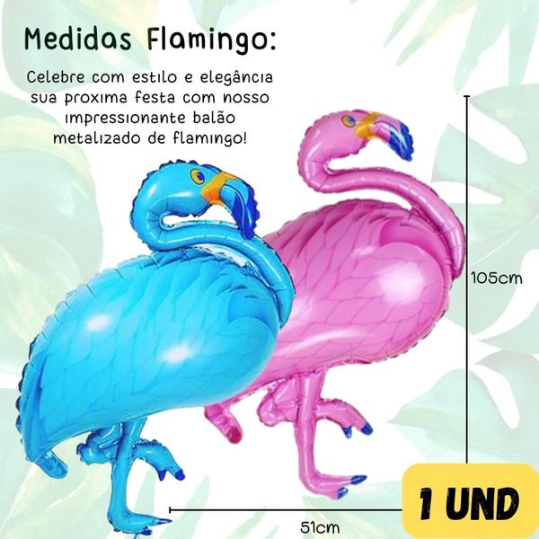 Imagem de Balão Metalizado Flamingo Gigante 105cm, Decoração Festa De Aniversário E Eventos, Balão Flamingo, Balão Festa Tropical