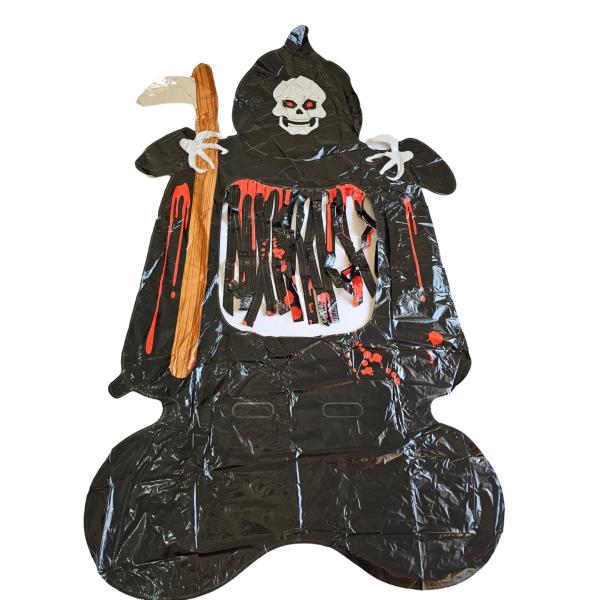 balão metalizado gigante para decoração halloween terror - xiao Imagem de balão metalizado gigante para decoração halloween terror