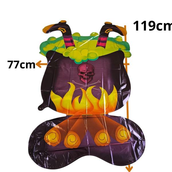 balão metalizado gigante para decoração halloween terror - xiao Imagem de balão metalizado gigante para decoração halloween terror