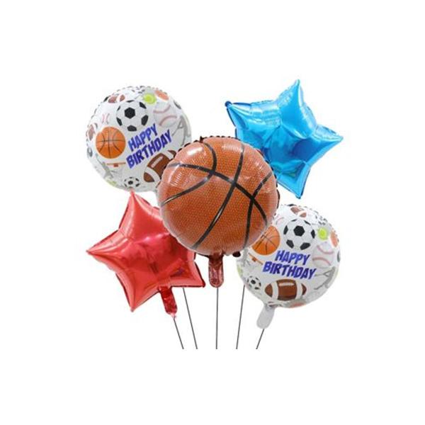 Imagem de Balão Metalizado Happy Birthday Esporte - 17 Polegadas