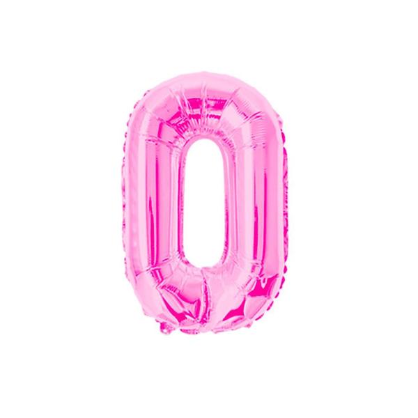 Imagem de Balão metalizado numérico Rosa n16" 40cm decoração festa
