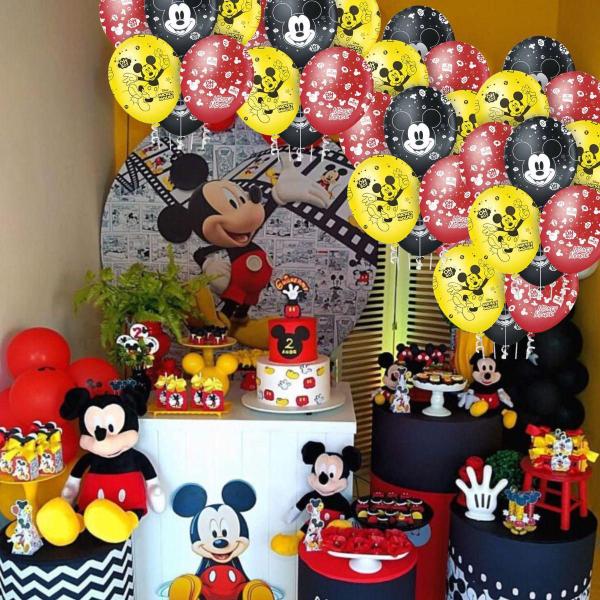 Imagem de Balão Mickey Mouse Premium Festa 12 Polegadas 10 Unidades