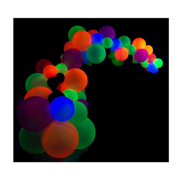 Imagem de Balão Neon Vermelho de Látex - 9 Polegadas - 25 Unidades