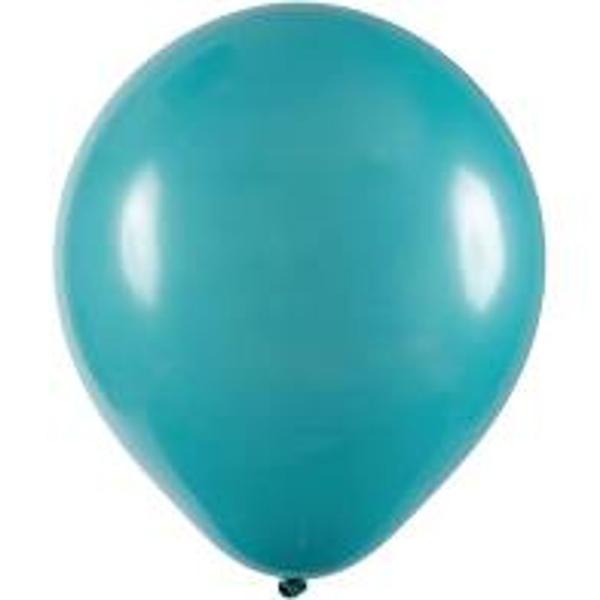 Imagem de Balão Nº 9 Liso Azul Turquesa 50 UNid.