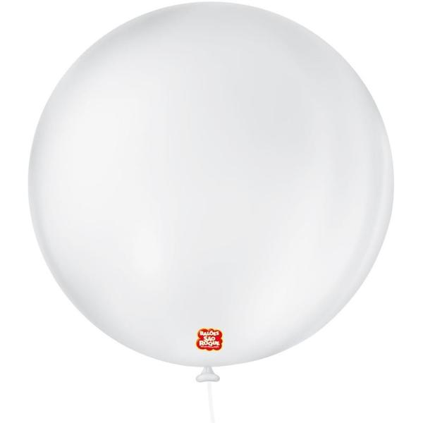 Balao para Decoracao Redondo N.05 Branco Polar - Sao Roque Imagem de Balao para Decoracao Redondo N.05 Branco Polar