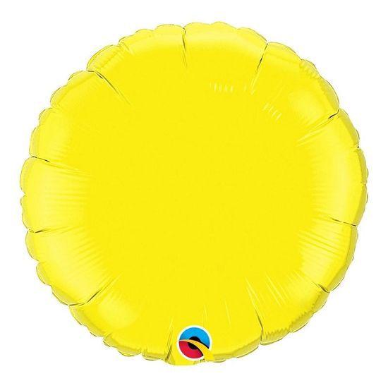 Imagem de Balão Qualatex 18" - Redondo - Amarelo Metalizado Liso - 1 Un