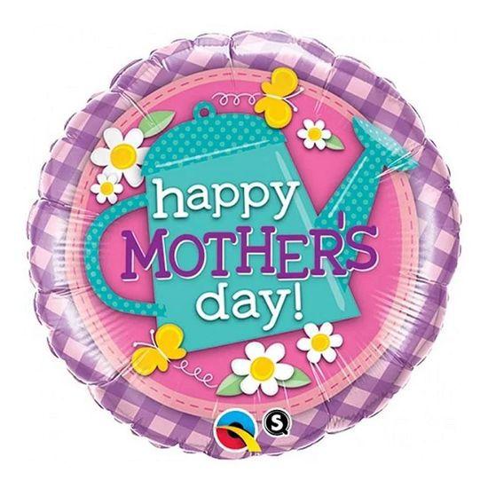 Imagem de Balão Qualatex 18" - Redondo - Happy Mother'S Day! Regador - 1 Un