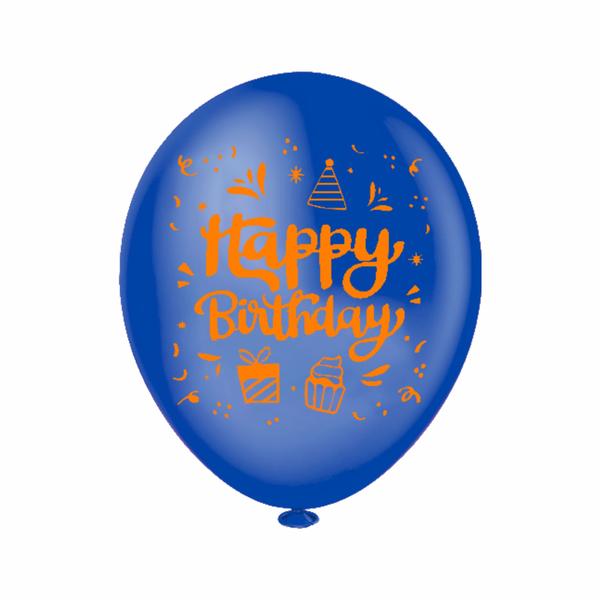 Balão Redondo 8 Polegadas - Happy Birthday Sortido 20 unid. - Piffer Imagem de Balão Redondo 8 Polegadas - Happy Birthday Sortido 20 unid.