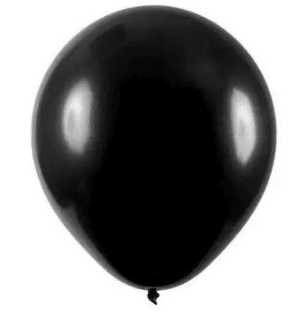 Imagem de BALÃO REDONDO LISO - ART-LATEX Nº 07 - PRETO - Pacote com 50 unidades