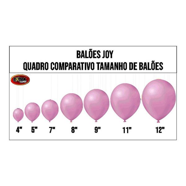 Imagem de Balão Rosa Claro de Látex - 9 Polegadas - 50 Unidades - Balões Joy