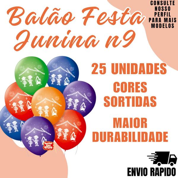 Imagem de Balão São Roque N9 Tema Festa Junina Decoraçao Arraia