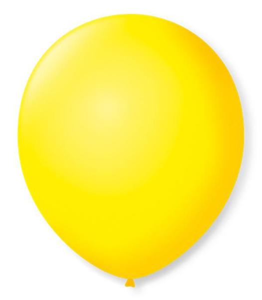 Imagem de Balão São Roque Número 7 Amarelo Citrino 50 Unidades