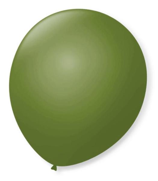 Imagem de Balão São Roque Número 7 Verde Militar 50 Unidades