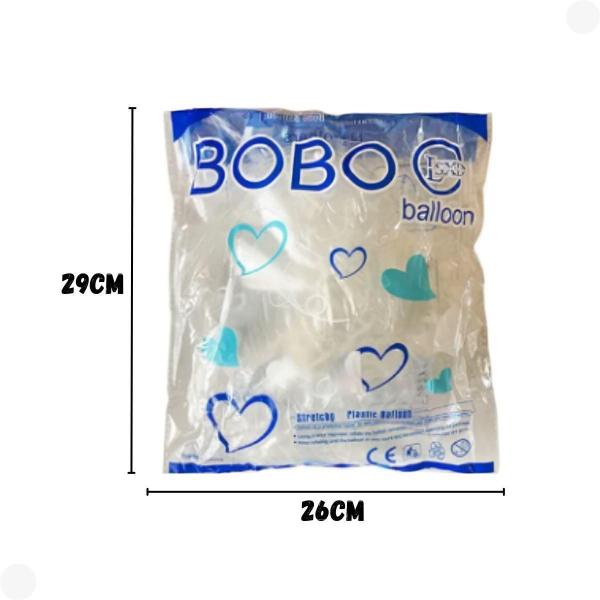 Imagem de Balão Transparente Bobo Balloon 26Cm Pacote Bl4001 - Yoss