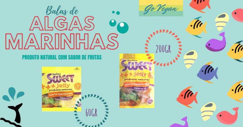 Balas de Algas Marinhas Sweet Jelly 200g Imagem de Balas de Algas Marinhas Sweet Jelly 200g
