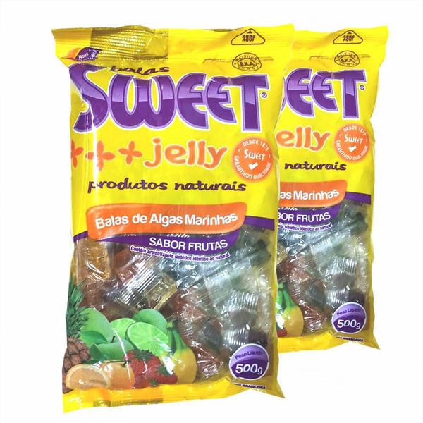 Balas De Algas Marinhas Sweet Jelly Misto 500g - (Kit com 2) Imagem de Balas De Algas Marinhas Sweet Jelly Misto 500g - (Kit com 2)