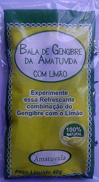 Balas de Gengibre com Alcaçuz e Própolis Amatuvida Imagem de Balas de Gengibre com Alcaçuz e Própolis Amatuvida
