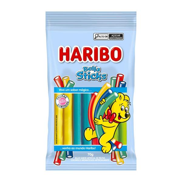 Imagem de Balas Haribo Sticks Sabor Frutas Sortidas 70g