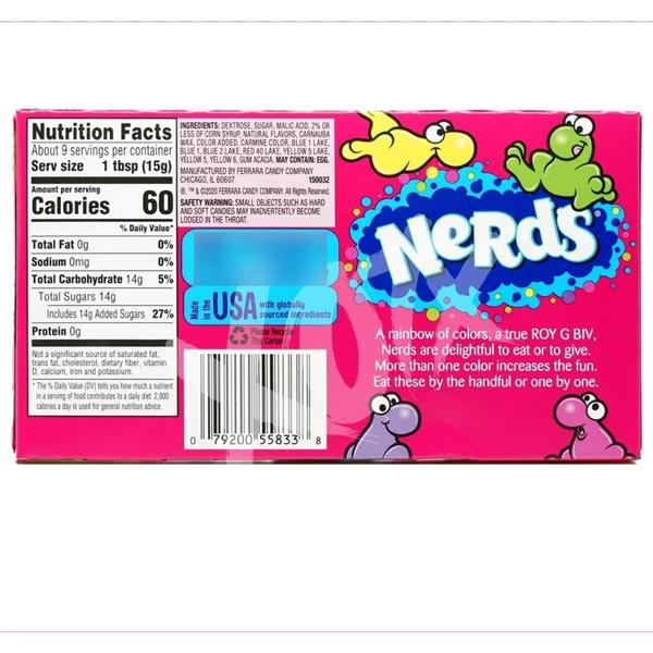Balas Nerds Raimbow 141G (5 Caixas) Imagem de Balas Nerds Raimbow 141G (5 Caixas)