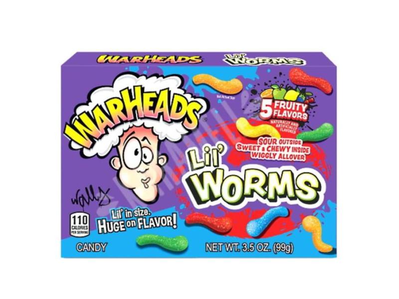 Imagem de Balas Warheads Lil' Worms Importado EUA 99g