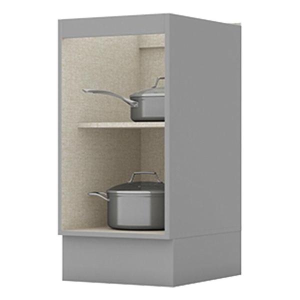 Balcão 1 Porta 40 cm Nova York Cinza Henn Imagem de Balcão 1 Porta 40 cm Nova York Cinza Henn