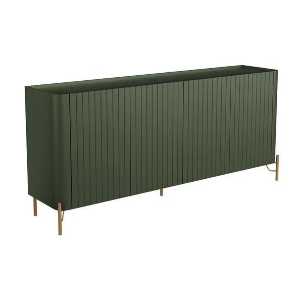 Balcão Buffet p/ Sala Porta Brise 180cm Pés Metal 100% MDF - Casa Lar Inco SE Imagem de Balcão Buffet p/ Sala Porta Brise 180cm Pés Metal 100% MDF