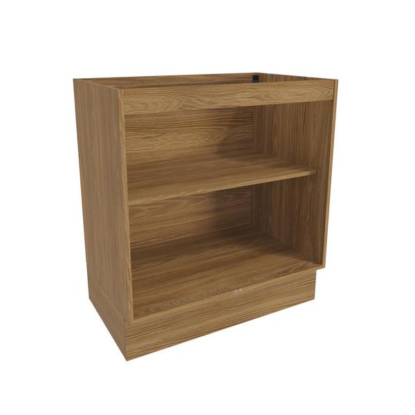 Imagem de Balcão Celeste Kappesberg 100% MDF 2 Portas Nogueira/Azul 80cm