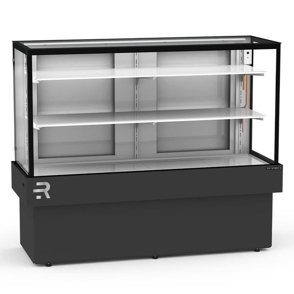 Imagem de Balcão Confeitaria Vanguard Plus CVPR2P-1450 - Preto 1.45cm 2 Placas Frias Iluminação LED - Refrimate