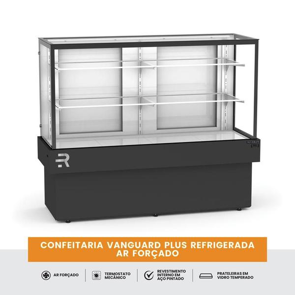 Imagem de Balcão Confeitaria Vanguard Plus Refrigerada 145cm ar Forçado 3 a 10ºc CVPRAF1450 220V - Refrimate