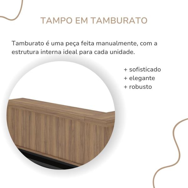 Imagem de Balcão de Atendimento para Escritório/recepção em L - Elegante e Funcional 1,47x1,47m