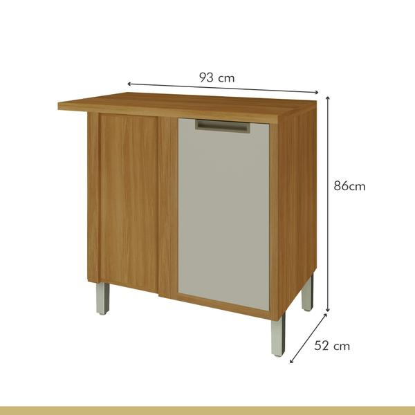 Imagem de Balcão de Canto para Cozinha 1 Porta Imperatriz