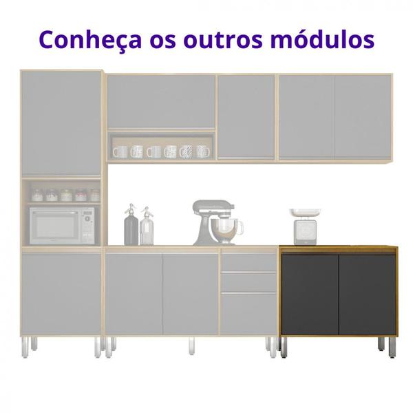 Imagem de Balcão de Cozinha 2 Portas 1 Prateleira Eduarda